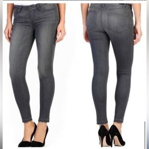 Paige Verdugo Ankle Skinny Denim, Gray Raw hem, size 26